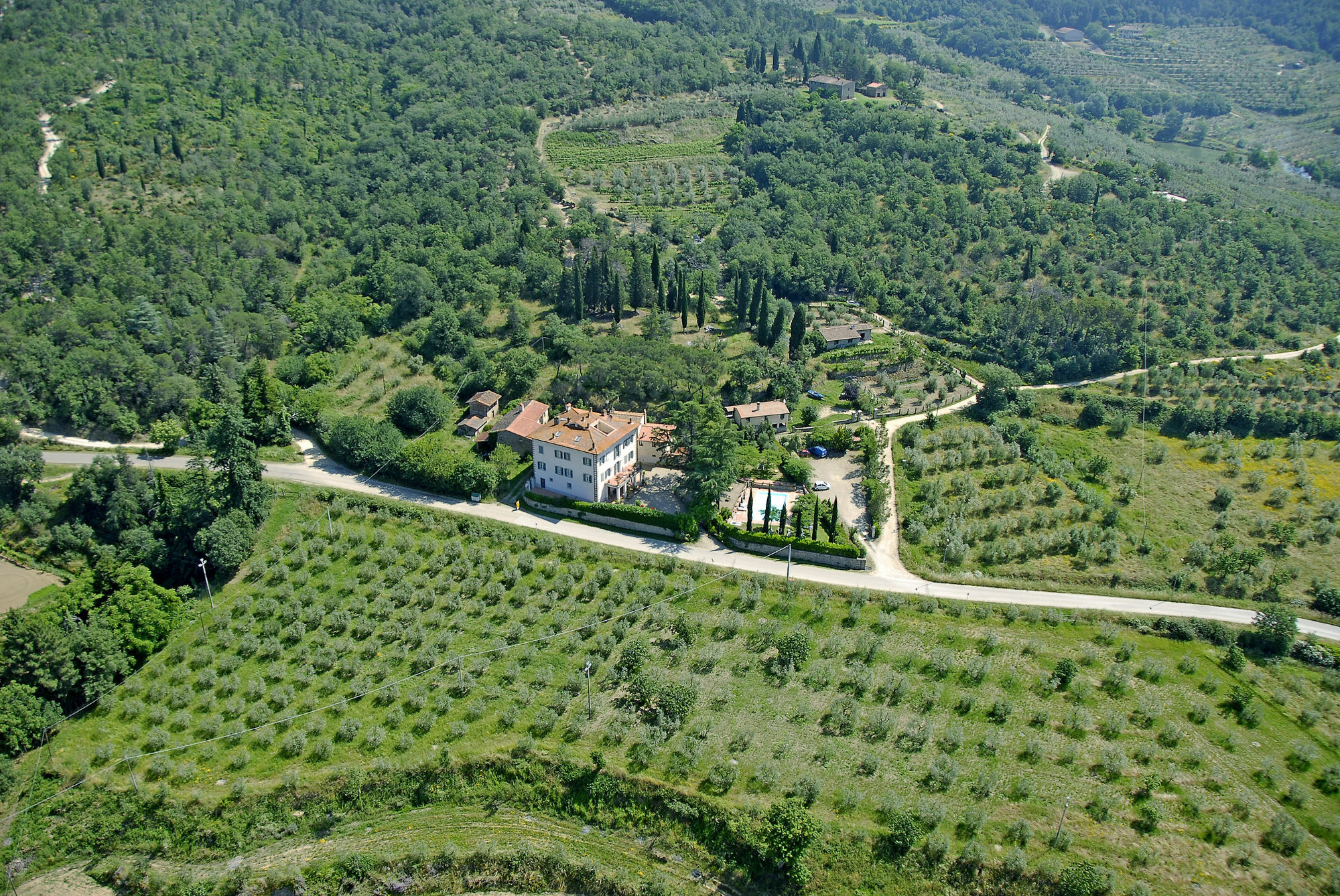 Villa La Grotta San Giustino Valdarno Bagian luar foto