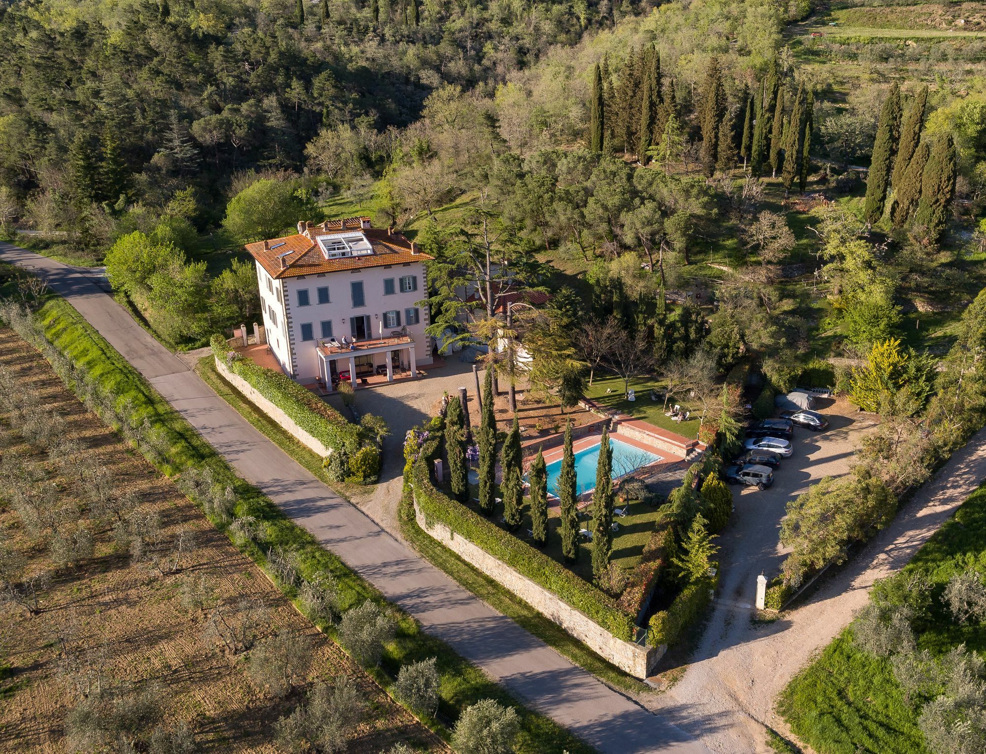 Villa La Grotta San Giustino Valdarno Bagian luar foto